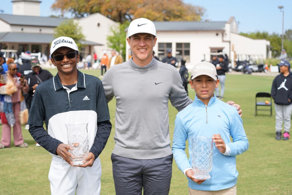 Shiv Parmar, Cameron Champ and Isaiah Diaz at 2023 Mack Champ Invitational