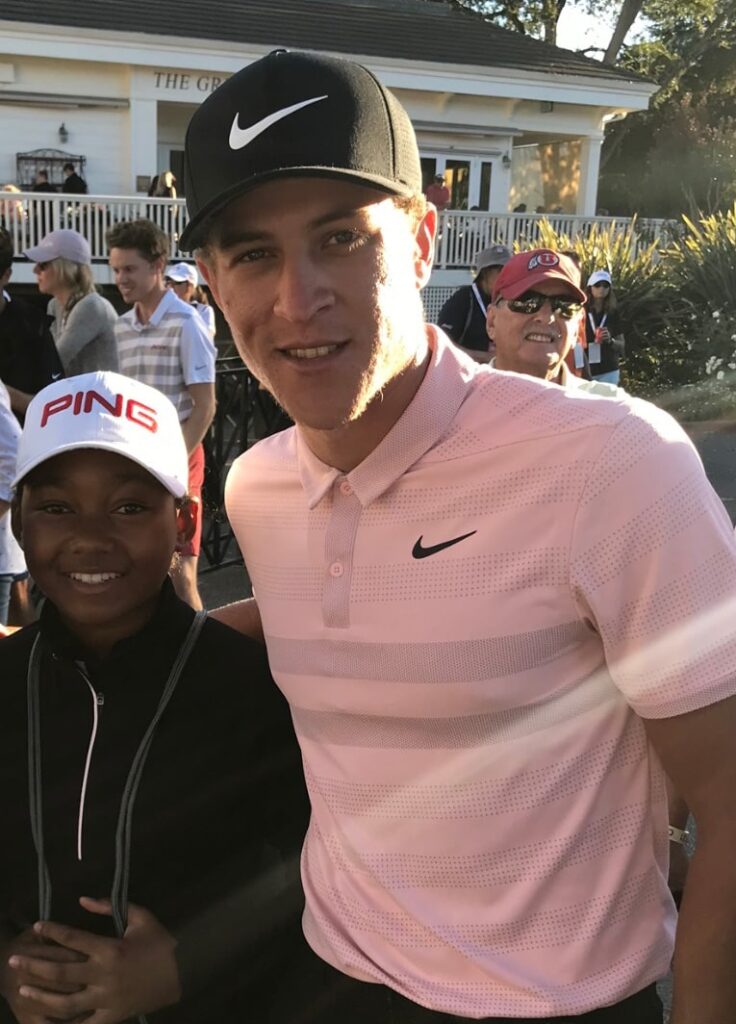 Alaythia Hinds with Cameron Champ in 2018